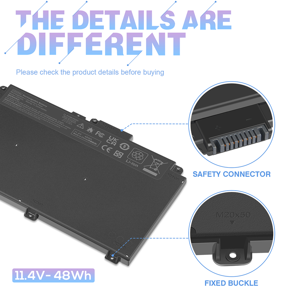Batteria CD03XL Per HP ProBook 640/645/650 G4/G5 - 4000 MAh, 11.4V - Ricambio Compatibile