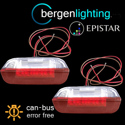 FÜR VOLKSWAGEN TIGUAN SHARAN 18 LED HINTERTÜRLEUCHTE ROT/WEISS LICHT LAMPE PAAR