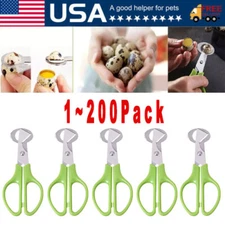 Stainless Steel Quail Egg Scissors Eggshell Opening Divider Scissors Lot