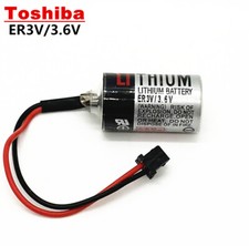 Toshiba ER3V 3.6V JZSP-BA01 PLC Yaskawa Servo Drive System Battery Black Plug