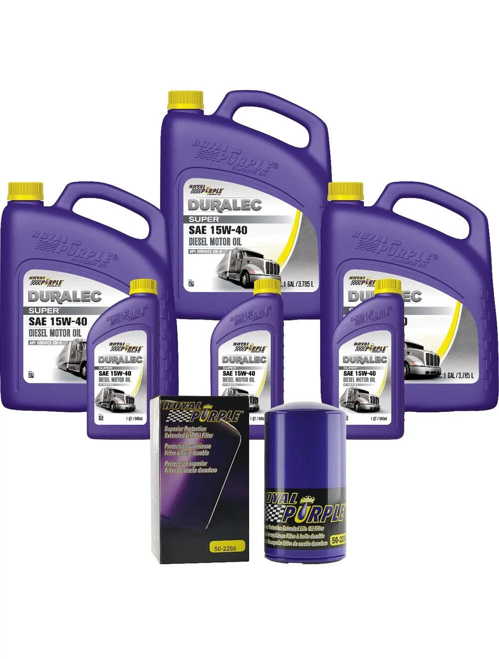 Royal Purple  15W-40 CK/4 Diesel Oil 15 quarts and Royal Purple 50-2286 Oil Filt