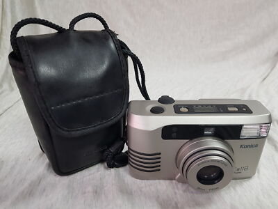 DEFEKT? Konica Z-Up 118 Super Vintage Filmkamera nur mit Tasche Grade B für Par