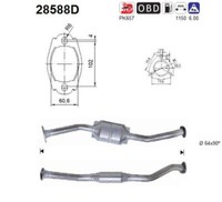 AS Katalysator FüR Fiat Ducato Kasten 244 2.3 JTD 2.8 Z_ CitroëN Jumper