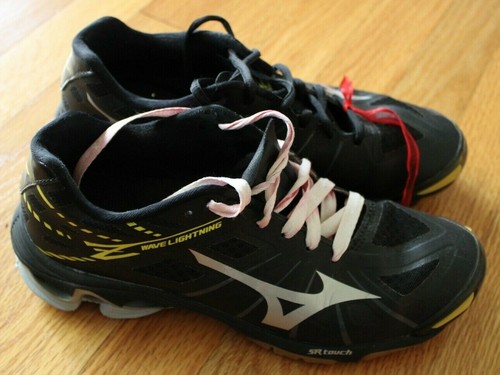 Mizuno Women's Size 9.5 Wave Lightning Z SR Touch Volleyball Shoes  Black/Yellow | eBay