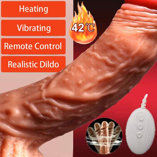Heating Thrusting Vibrator Realistic G Spot Dildo Stimulator Vibrating Sex Toys - Picture 5 of 26