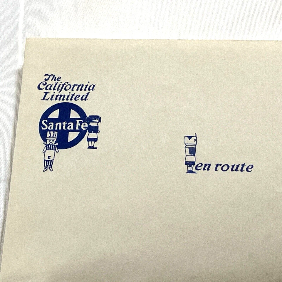 Старинный винтажный РЕДКИЙ Калифорнийский Ограниченный Конверт и Бумага для Банкнот Неиспользованная РЕКЛАМИРУЕТСЯ - Изображение 2 из 4