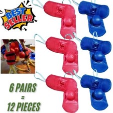 12pcs Chicken Rooster Booster Rubber Spur Leg Cover Safety Guard Red Blue Set