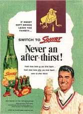 VINTAGE 1950&rsquo;s Squirt Pop Soft Drink Print Ad