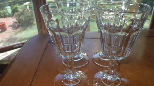 Libbey Duratuff Gibraltar Cafe Clear Wine glasses 4 8 ounce stems EUC - Picture 5 of 6