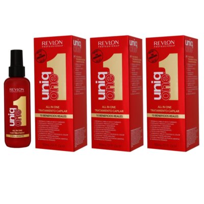 Revlon Uniq One 3 x 150 ml All In One Classic 10 in 1 Hair Treatment Set