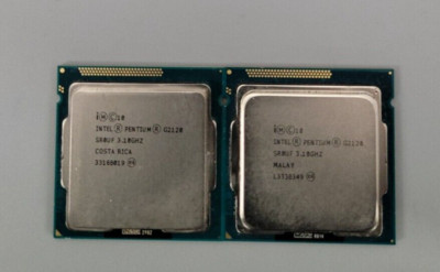 Intel Pentium G2120 @ 3.10GHz Dual-Core CPU SR0UF Socket LGA1155 (Lot of 2)