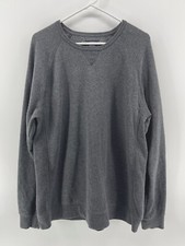 GH Bass Pullover Sweater Sweatshirt Mens Size Large Gray Crew Neck Fast Shipping