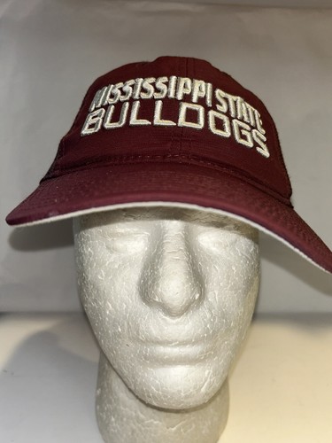 ADIDAS MISSISSIPPI STATE BULLDOGS TRUCKER HAT CAP ADJUSTABLE SNAPBACK MAROON - Picture 8 of 14