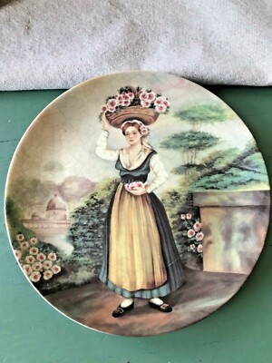 T Limoges France COLECCION ANJANAS 7.5 Inch Hanging Plate BEATRIZ Mint Cond