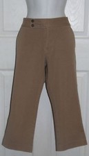 Women Chaps Brown Dress Capri Pants 6