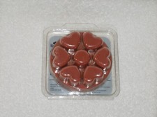 Partylite Cashmere & Cocoa Scent Plus Heart Melts 6 pc -- NIB