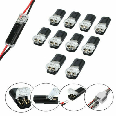 10x Quick Splice Scotch Lock Wire Connector Cable Crimp Terminal Blocks 22-20AWG