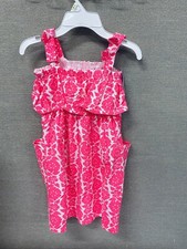 Carters Girl Toddler Strap Dress Floral White Pink Size 5T