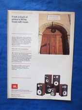 JBL Speakers Magazine Ad Audio October 1983 Original
