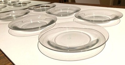 Baccarat 6 3/8'' Perfection Crystal Plates - Set 6