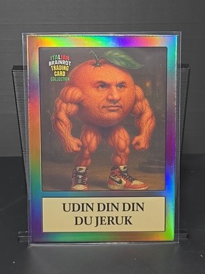 2025 KHADOU Italian Brainrot Trading Card- UDIN DIN DIN DU JERUK Holo