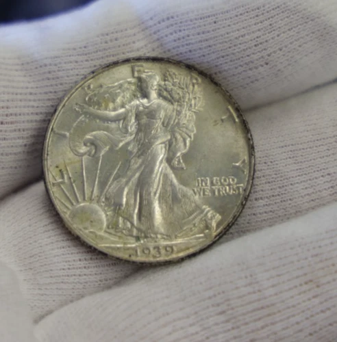 1939 US Walking Liberty Half 50c AU+