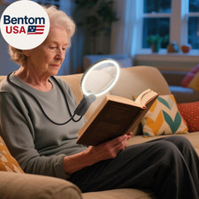 2500Mah Magnifying Glass with Light, 5X/10X Hands Free Magnifier for Reading, Se