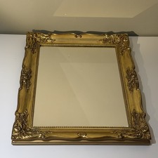 Gold Ornate Wall Mirror with Antique Style Frame – Size 45cm x 37cm