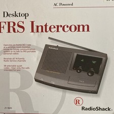 RADIO SHACK AC POWERED DESKTOP FRS INTERCOM MODEL 21-1845 Up To 2 Miles