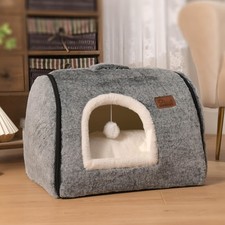 cat Bed cave-cat beds for Indoor Cats,Soft and Comfortable Cute cat Bed  cat H...