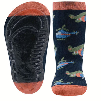 221272 ewers Stoppersocken Socken Hubschrauber blau orange  NEU Gr. 29 - 34