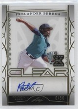 2022 Leaf Trinity Clear Gold Foil 6/50 Prelander Berroa #CA-IW1 Auto 1u6