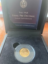 1968 Full Gold sovereign 22ct Solid Gold