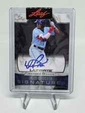 2019 Leaf Ultimate Baseball Rookie Signatures Wander Franco Silver
