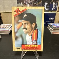Topps 1987 Record Breaker #4 Dave Lopes Houston Astros MLB Baseball Vintage