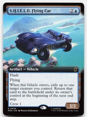 S.H.I.E.L.D. Flying Car (Extended Art) 404 MSH Magic: The Gathering R NM