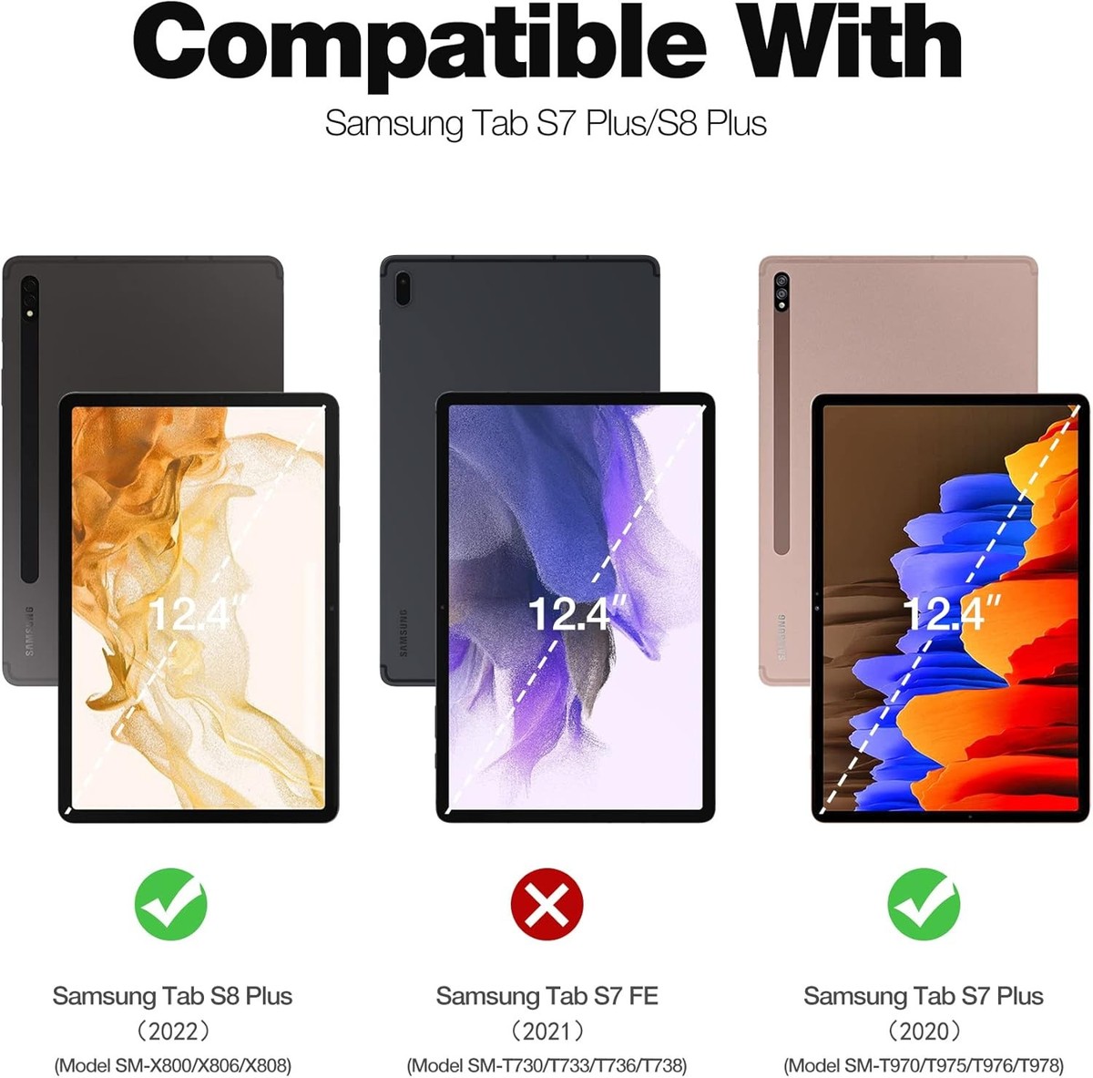 Samsung Galaxy Tab S7+ plus 本体一式+純正ケース Amazon.com: Zeking for Samsung Galaxy Tab S7 Plus/Tab S7 FE 5G