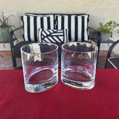 Johnnie Walker Black Label Scotch Whisky Rocks Glasses Set of 2 Barware