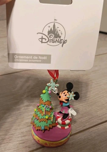 Minnie Christmas Ornament Disneyland Paris