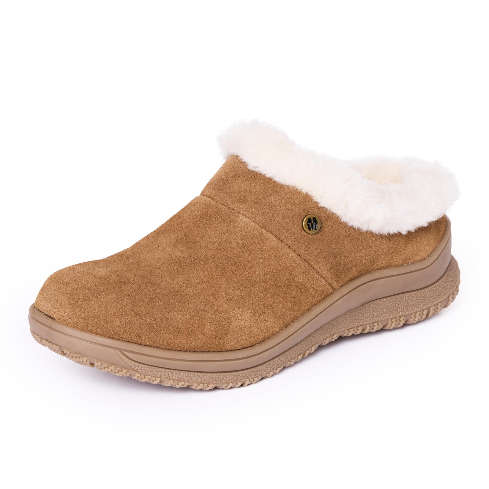 Minnetonka Emerson Womens Moccasin Slippers Water-Resistant Suede Plush Pile 7190₽