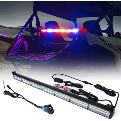 Versatile 30'' LED Strobe Light Bar for UTVs with Independent Functions