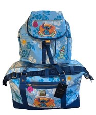 Disney Lilo  Stitch Blue Hibiscus Backpack  Weekender Travel Set Exclusive NWT