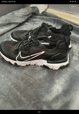 Nike Men's Low Top Trainers UK 5 Black/White Lace-Up Sneakers