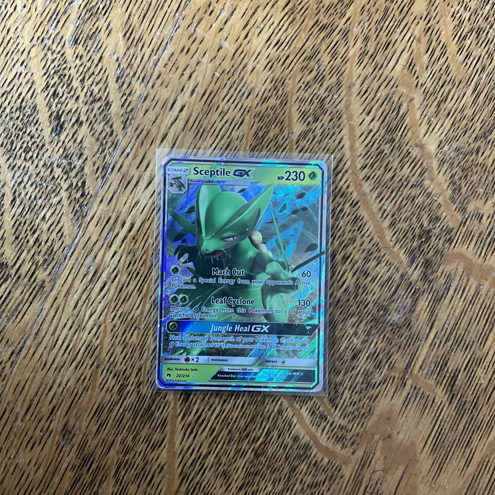 Sceptile GX 22/214 Lost Thunder NM Ultra Rare Pokemon Card