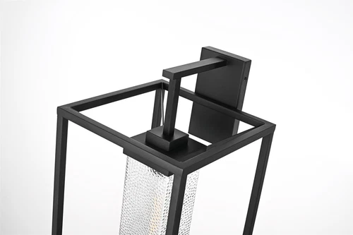 Elegant Lighting Willington 12" Outdoor Wall Sconce in Black - Picture 6 of 8