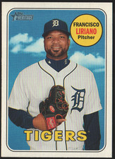 2018 Topps Heritage #583 - Francisco Liriano - Detroit Tigers  (3737)