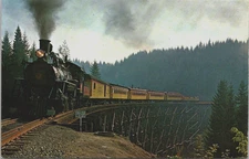 1969 Vernonia South Park & Sunset Steam Railroad Train Banks OR