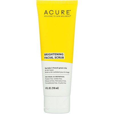 Acure Brightening Facial Scrub 4 Oz