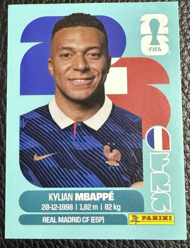 2026 Panini FIFA World Cup Sticker Kylian Mbappe #FRA20