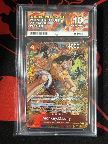 Monkey.D.Luffy (Alternate Art) graded ACE 10 for sale on eBay